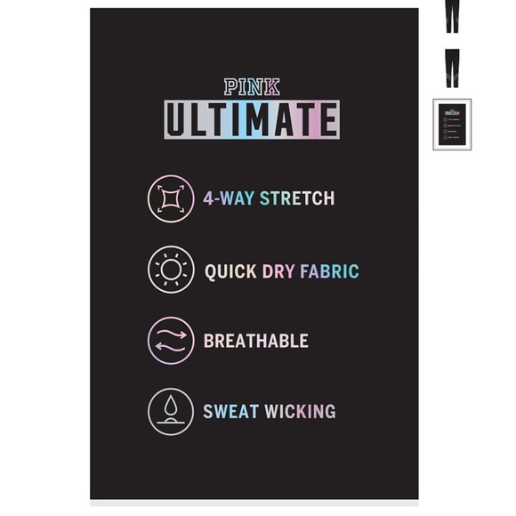 ❤️Pink Ultimate High Waist Mesh Pocket Leggings ❤️ - Picture 4 of 5